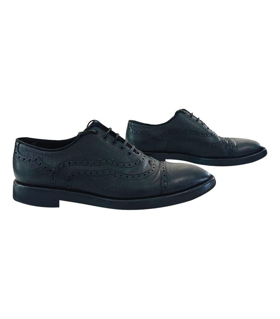 Dolce & Gabbana Leather Oxford Shoes In Good Condition For Sale In London, GB