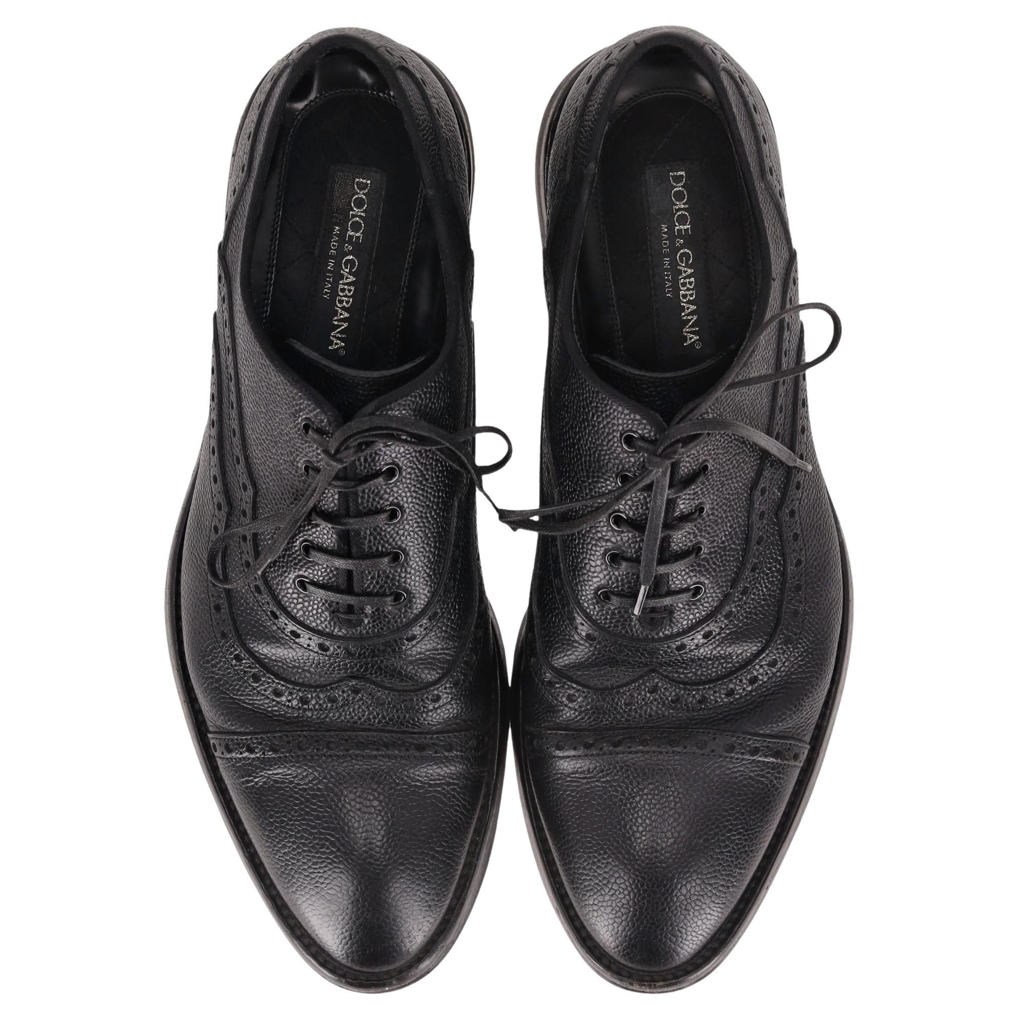 Dolce 
Gabbana Leather Oxford Shoes en venta