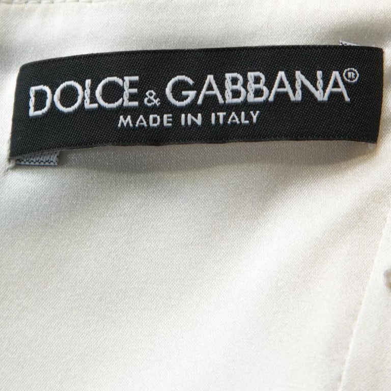 Dolce and Gabbana Lemon Print Sleeveless Midi Sheath Dress S at 1stDibs ...