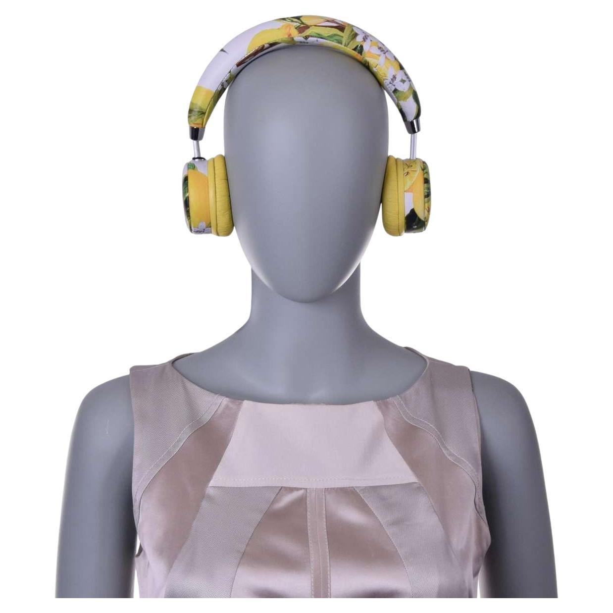 Dolce & Gabbana - Lemon Wireless Leather Headphones For Sale