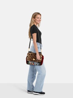 Dolce & Gabbana Leopard & Floral Sicily Handbag