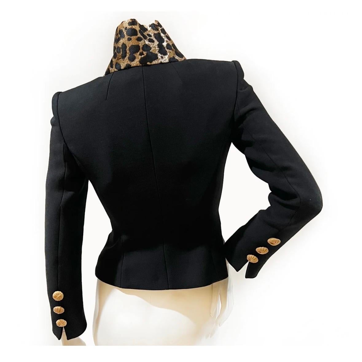 Dolce & Gabbana Leopard Jacket Spring2020 In Excellent Condition For Sale In Los Angeles, CA