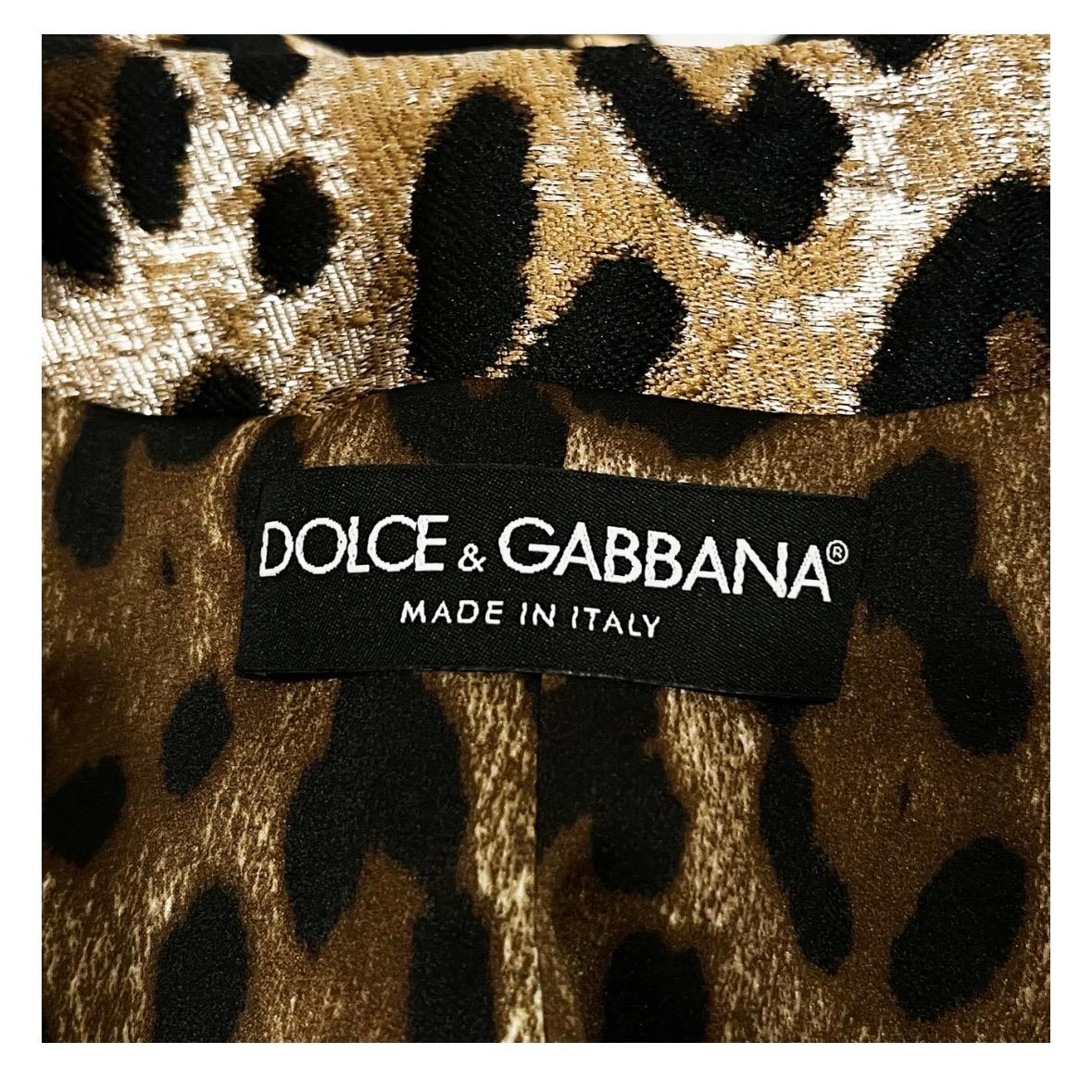 Women's Dolce & Gabbana Leopard Jacket Spring2020 For Sale