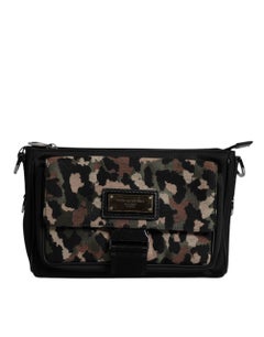 Dolce & Gabbana Leopard Jacquard Crossbody Bag — Multicolor