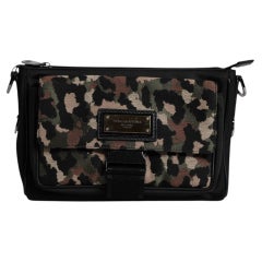 Dolce & Gabbana Leopard Jacquard Crossbody Bag — Multicolor