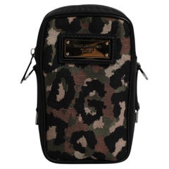 Dolce & Gabbana Leopard Jacquard Shoulder Bag — Multicolor