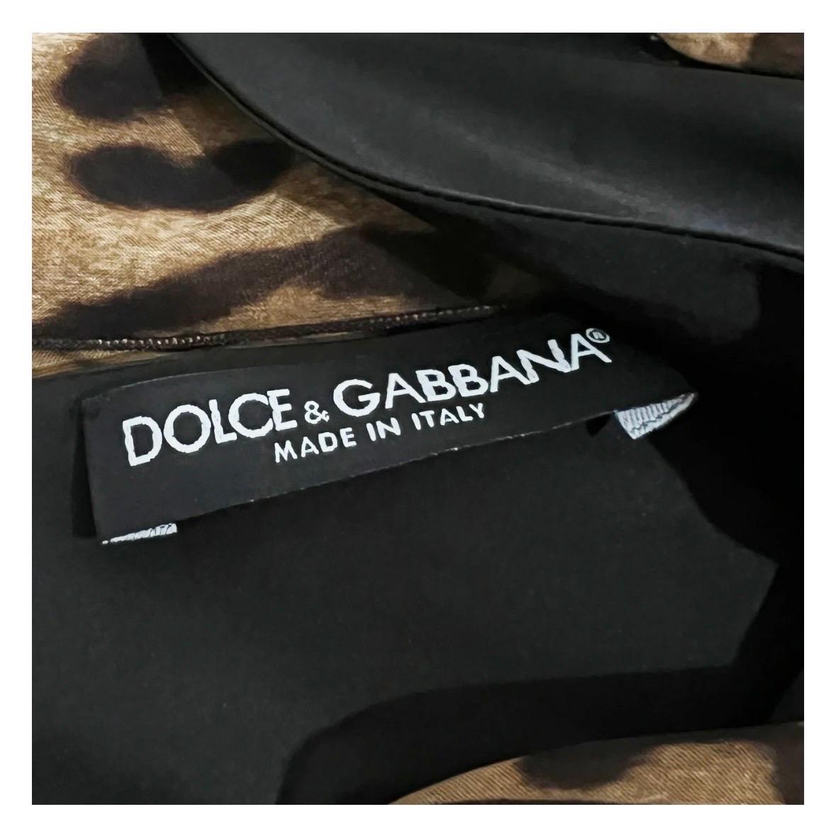 Women's Dolce & Gabbana Leopard Maxi Dress (Spring2020) For Sale