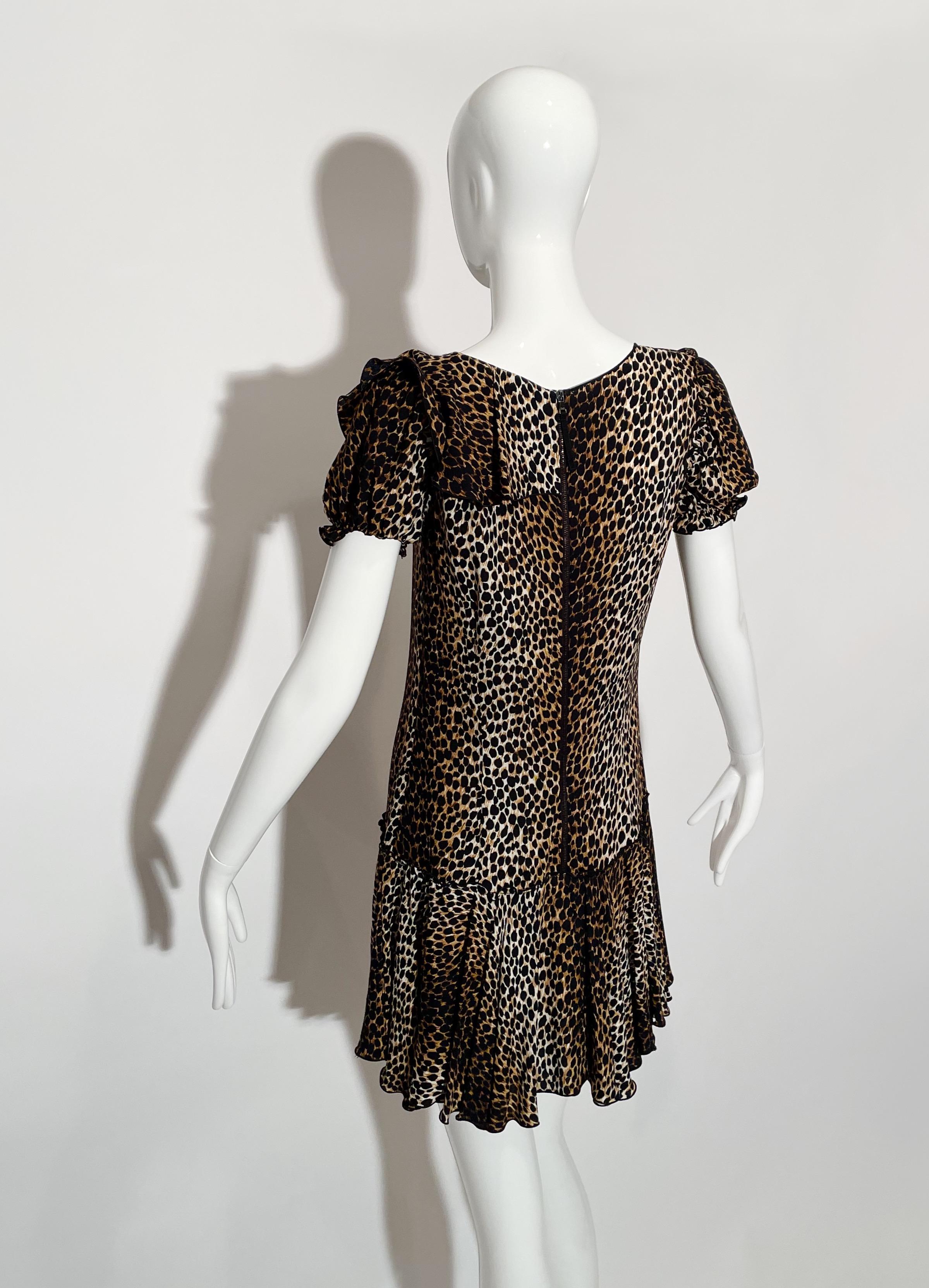 Dolce & Gabbana - Robe courte léopard  Pour femmes en vente