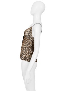 Dolce & Gabbana Leopard Print Camisole Top With Tie