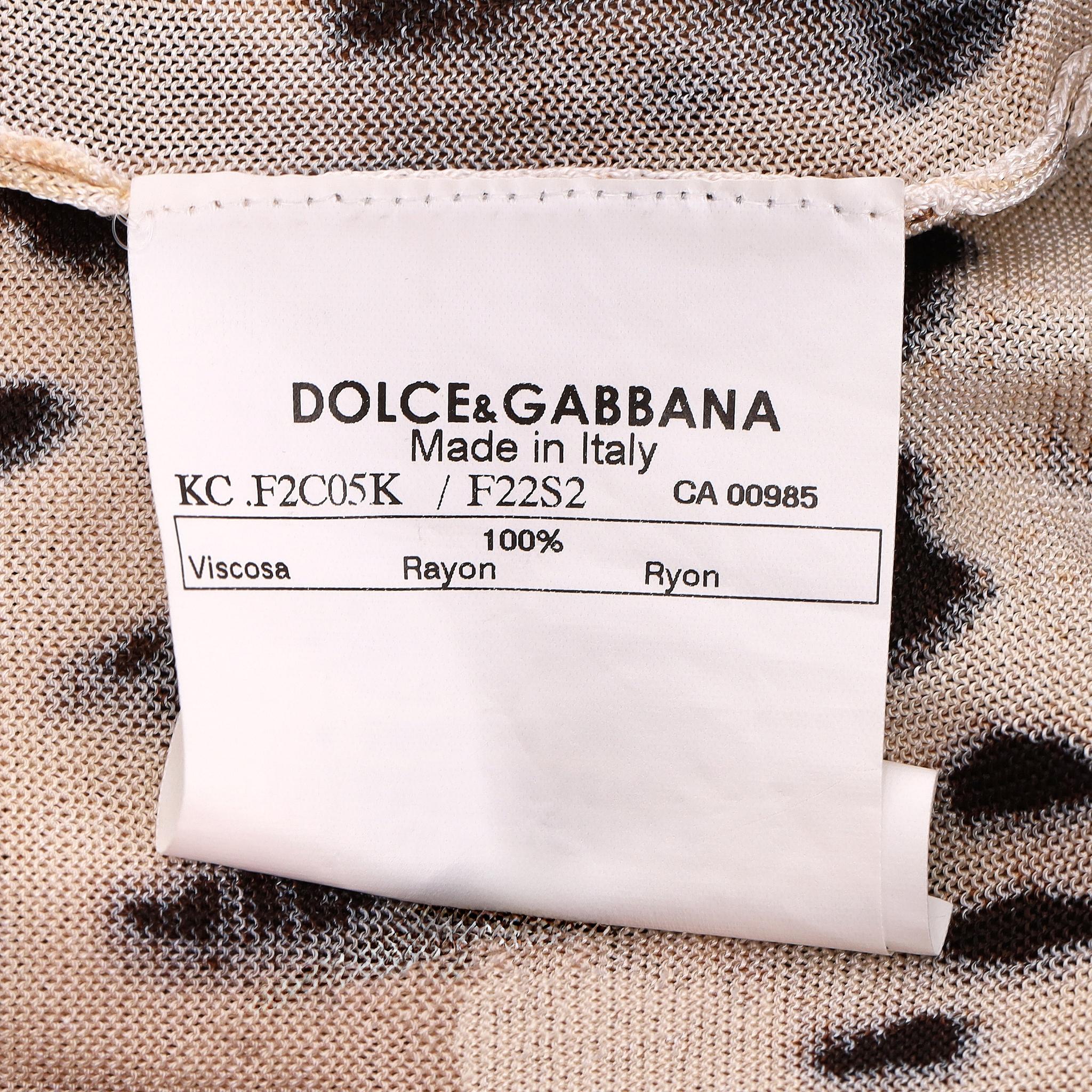 Dolce & Gabbana - Ensemble deux pièces, cardigan et top assortis, imprimé léopard en vente 7