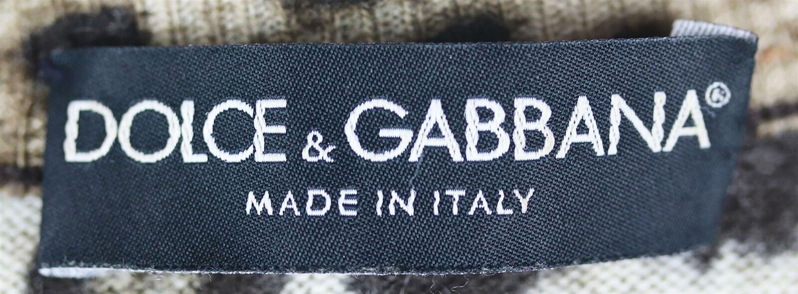 Women's Dolce & Gabbana Leopard Print Cashmere Blend Dress