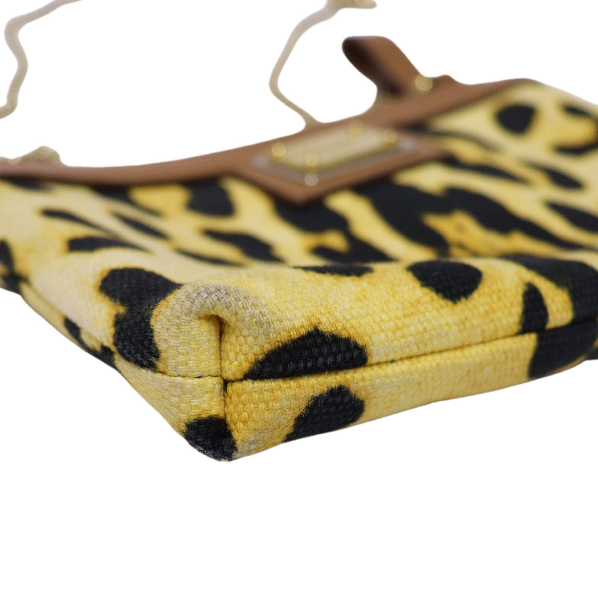 Dolce & Gabbana Leopard Print Crossbody Bag For Sale 2