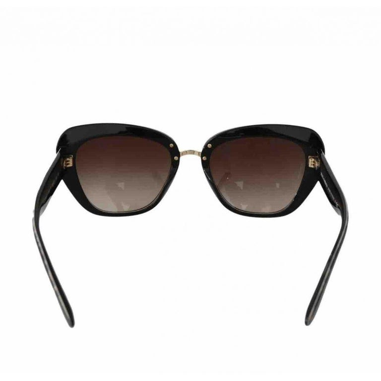 Dolce and Gabbana Leopard Print Plastic Gradient Lens Sunglasses in Brown  For Sale at 1stDibs