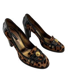 Dolce & Gabbana Leopardenmuster-Ponyhaar-Pumps, 2000er Jahre