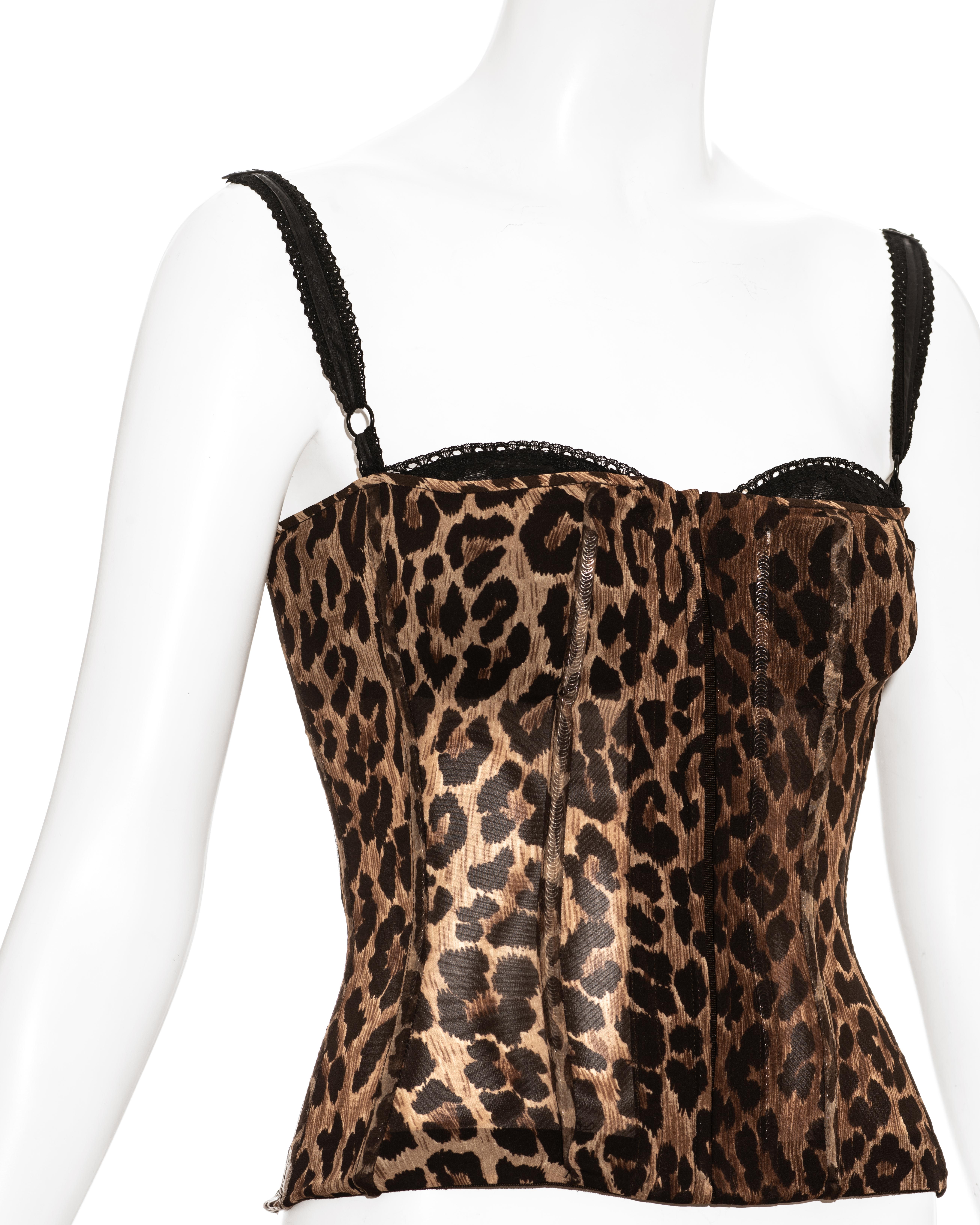 cheetah print corset