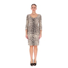 Dolce & Gabbana Leopard Print Silk Dress