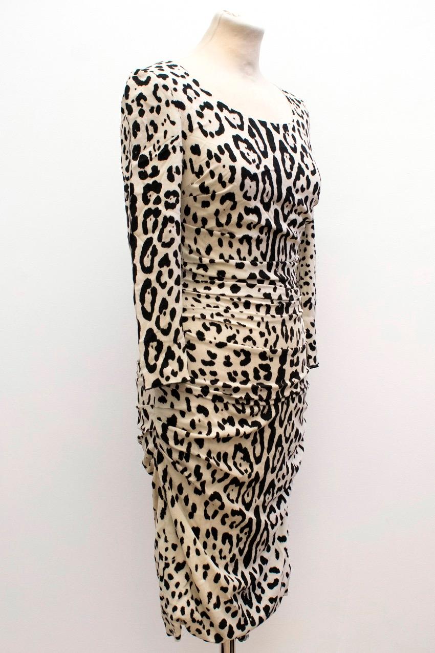 dolce&gabbana leopard print dress