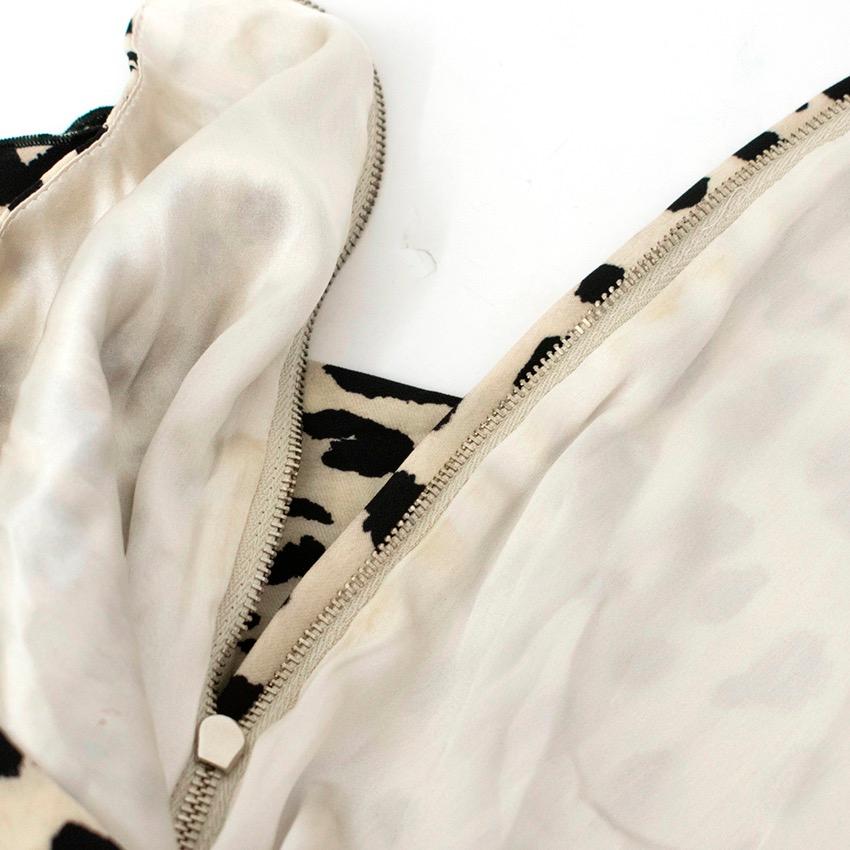 Dolce & Gabbana Leopard Print Silk Dress US 4 For Sale 1