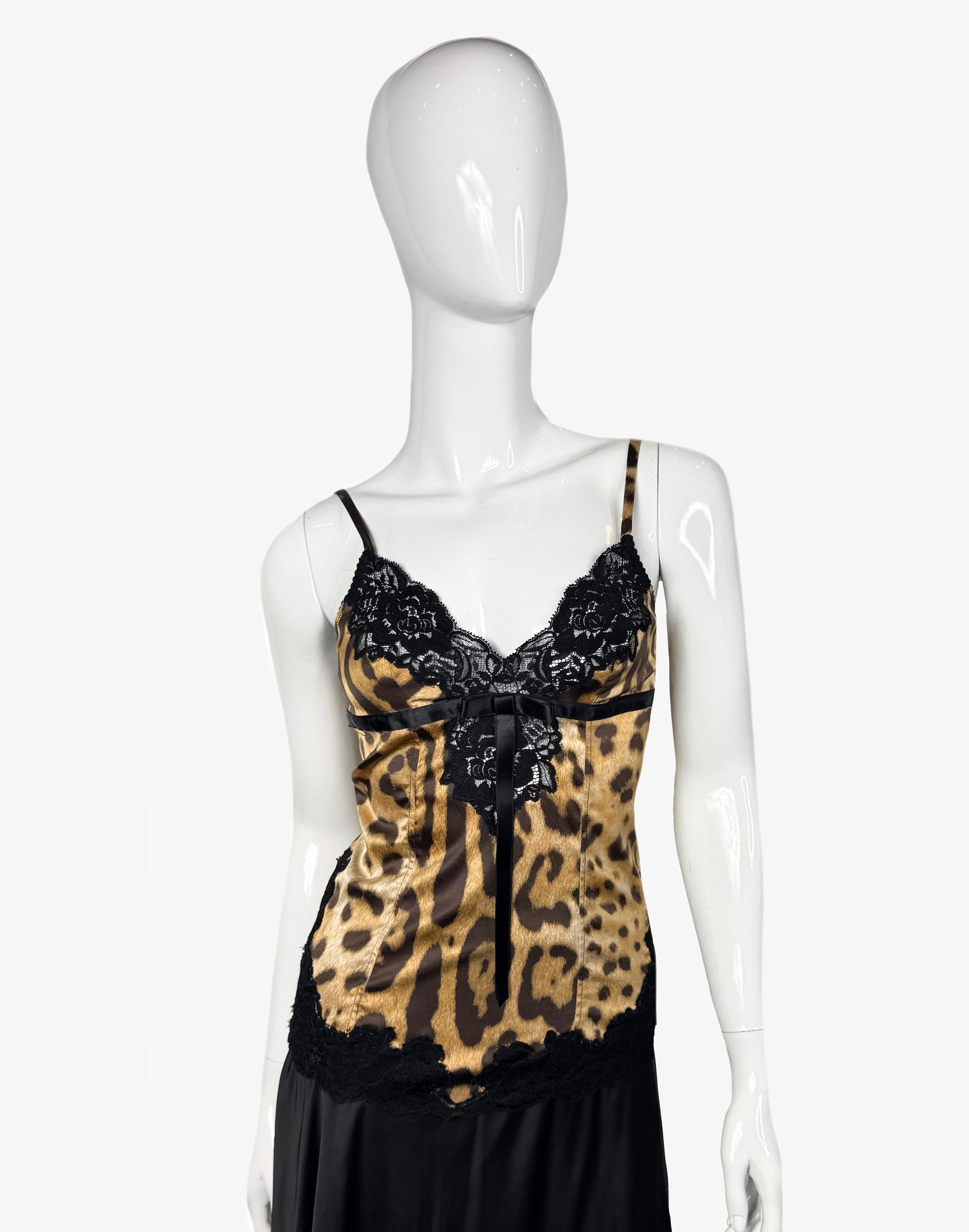 Top Dolce & Gabbana con stampa leopardo