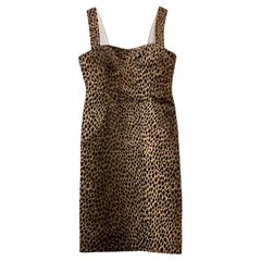 Dolce & Gabbana "Leopard" Printed Dress F/W 1996