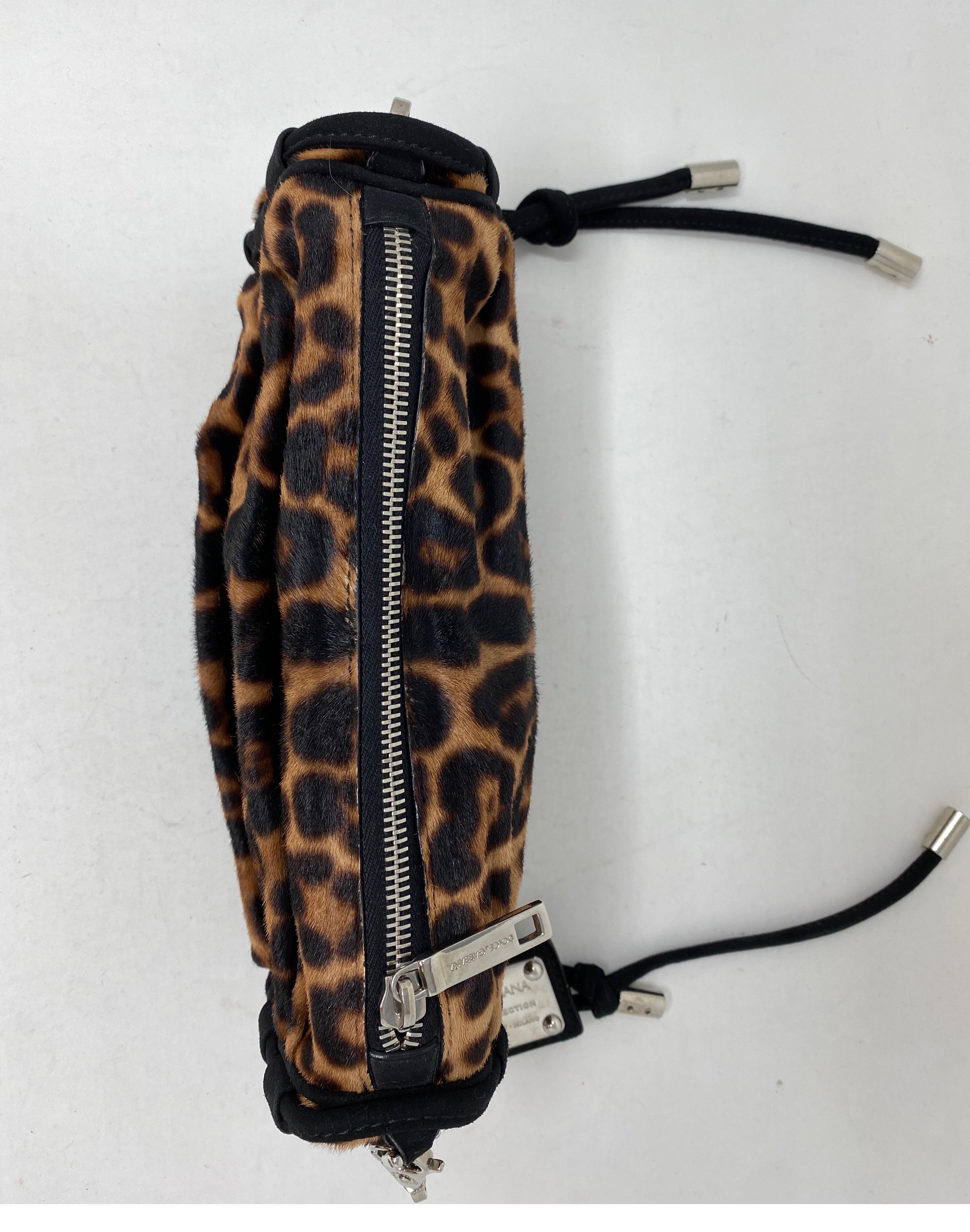 Black Dolce & Gabbana Leopard Purse/Clutch