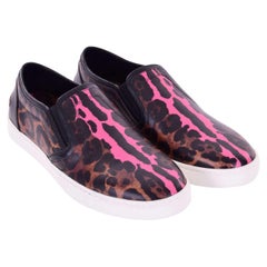 Dolce & Gabbana - Leopard Slip-On Sneaker LONDON Brown Pink 39 9