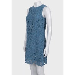 Dolce & Gabbana Light Blue Lace Straight Dress IT40/S