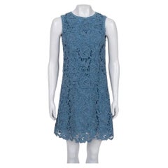 Dolce & Gabbana Light Blue Lace Straight Dress IT40/S
