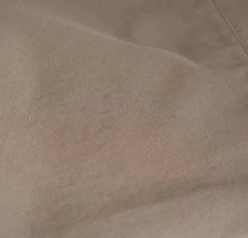 Dolce & Gabbana  Light Brown Distressed Cotton Cargo Pants S For Sale 3