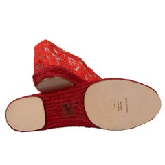 Dolce & Gabbana - Light Floral Lace Espadrilles Red 36