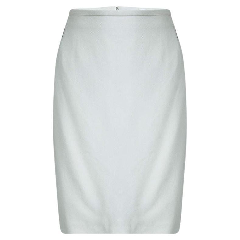 Dolce & Gabbana Light Grey Pencil Skirt L For Sale