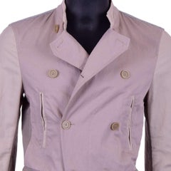 Dolce & Gabbana Light Military Style Jacket with Pockets Beige Gray 44