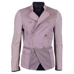 Dolce & Gabbana Light Military Style Jacket with Pockets Beige Gray 44