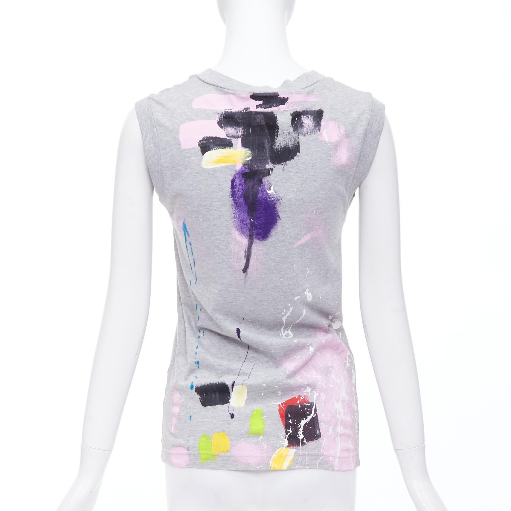 Women's DOLCE GABBANA Liimited Edition 108/1500 hand painted tank top IT36 XXS For Sale