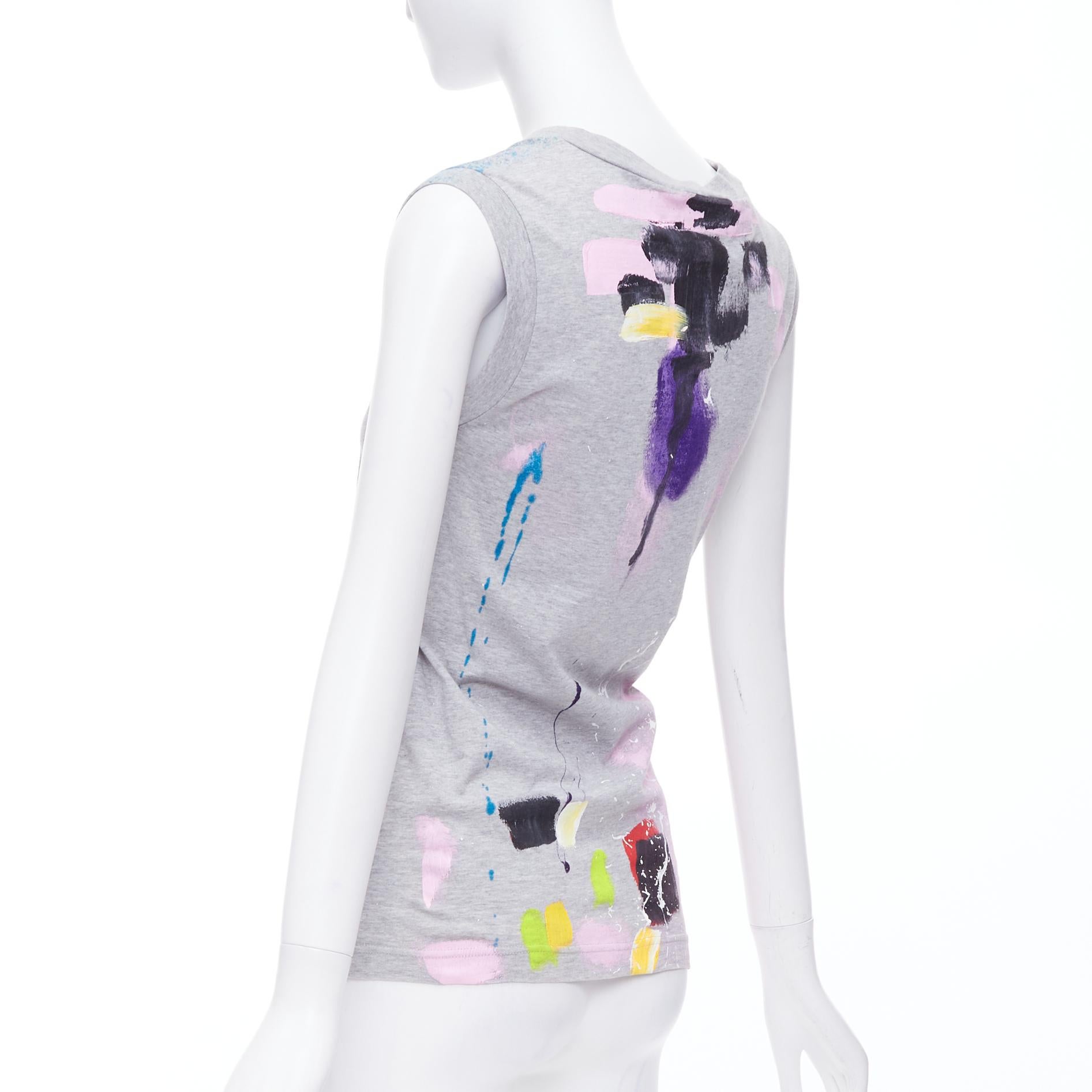 DOLCE GABBANA Liimited Edition 108/1500 hand painted tank top IT36 XXS For Sale 1