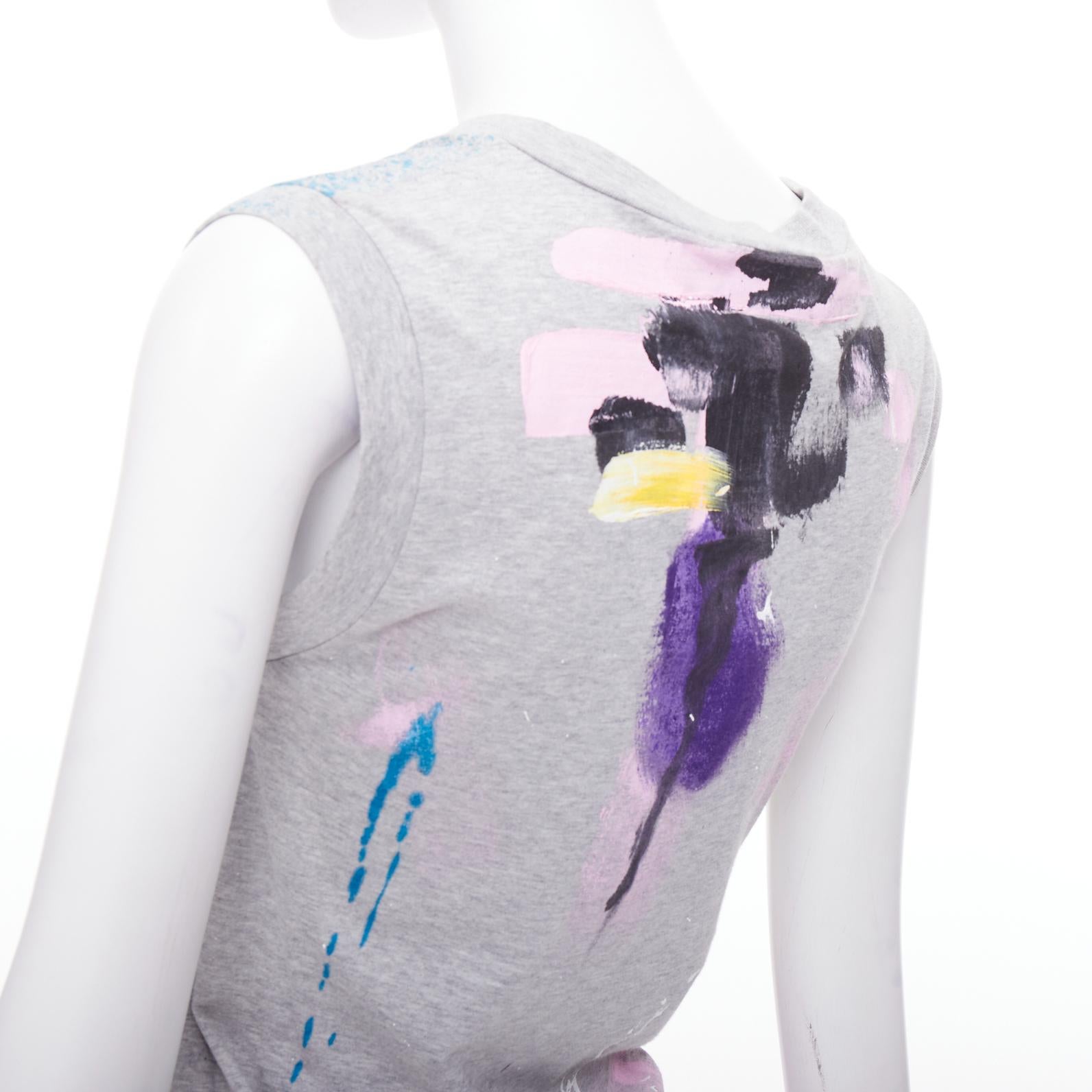 DOLCE GABBANA Liimited Edition 108/1500 hand painted tank top IT36 XXS For Sale 2