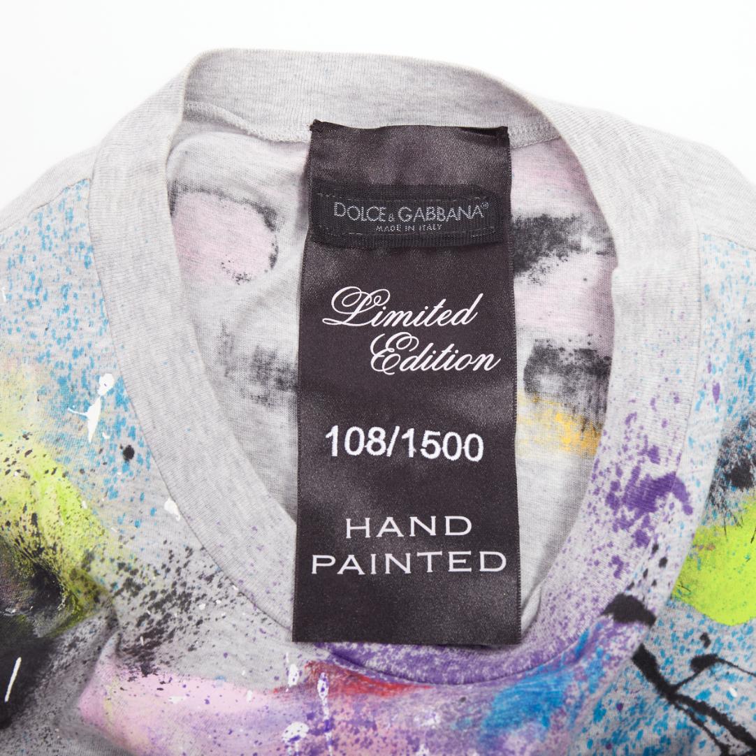 DOLCE GABBANA Liimited Edition 108/1500 hand painted tank top IT36 XXS For Sale 3
