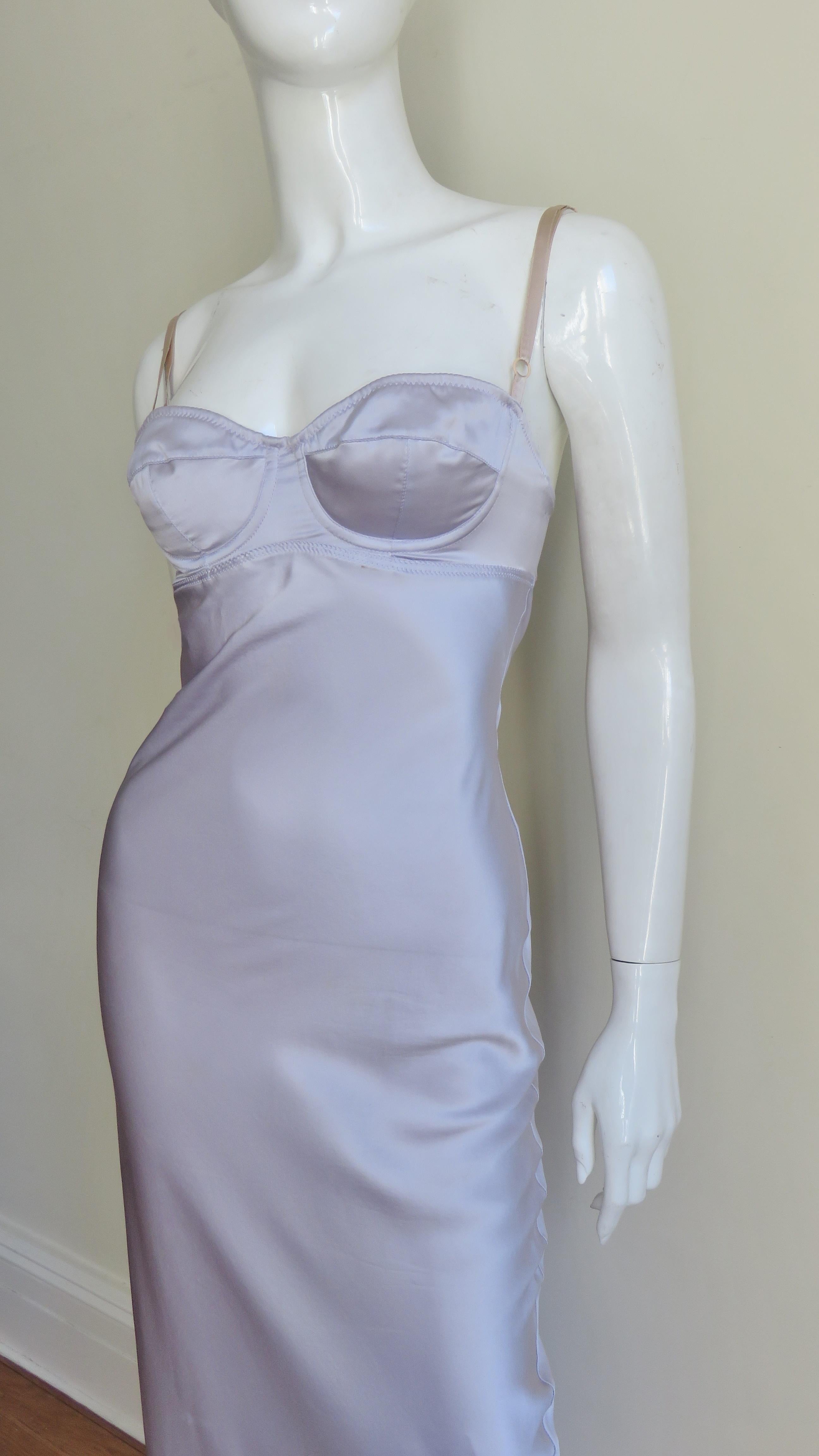 silk dress lilac