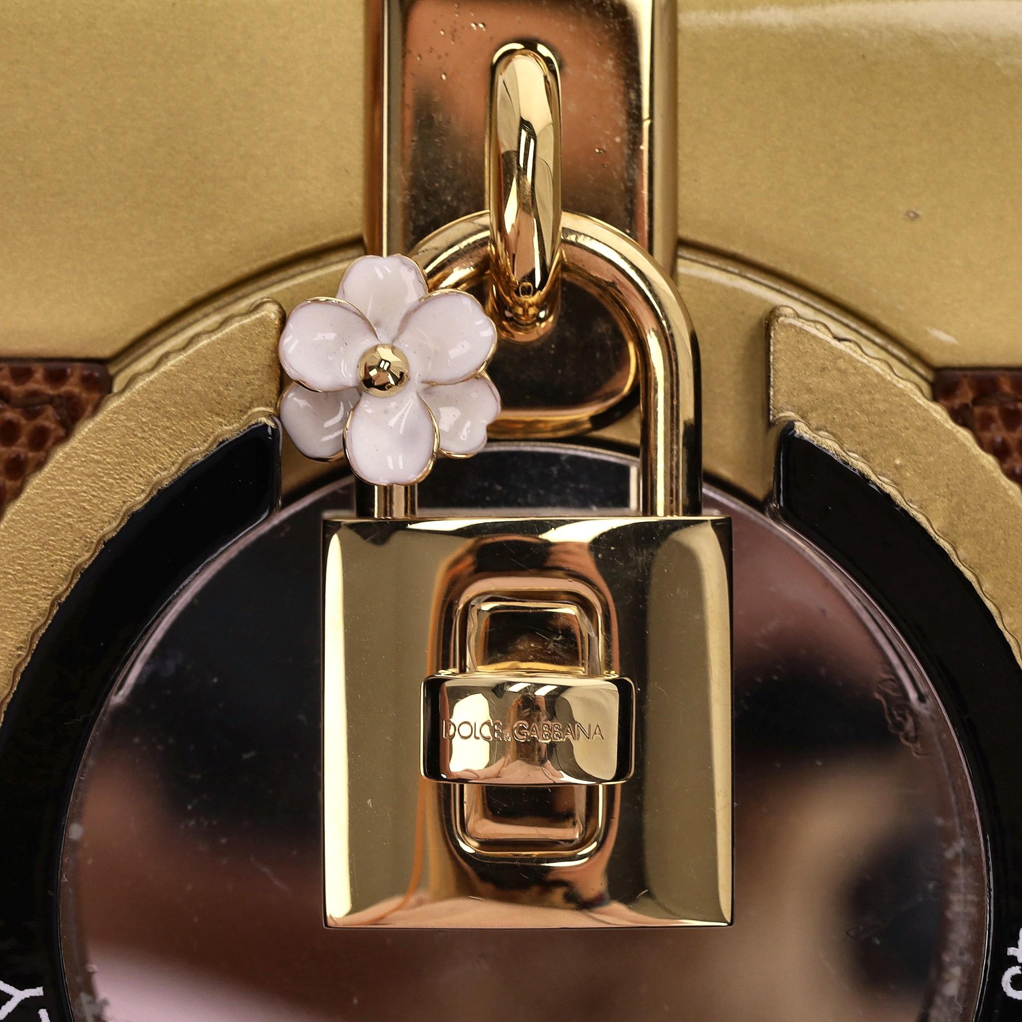 Dolce & Gabbana Lizard Skin Camera Bag For Sale 3