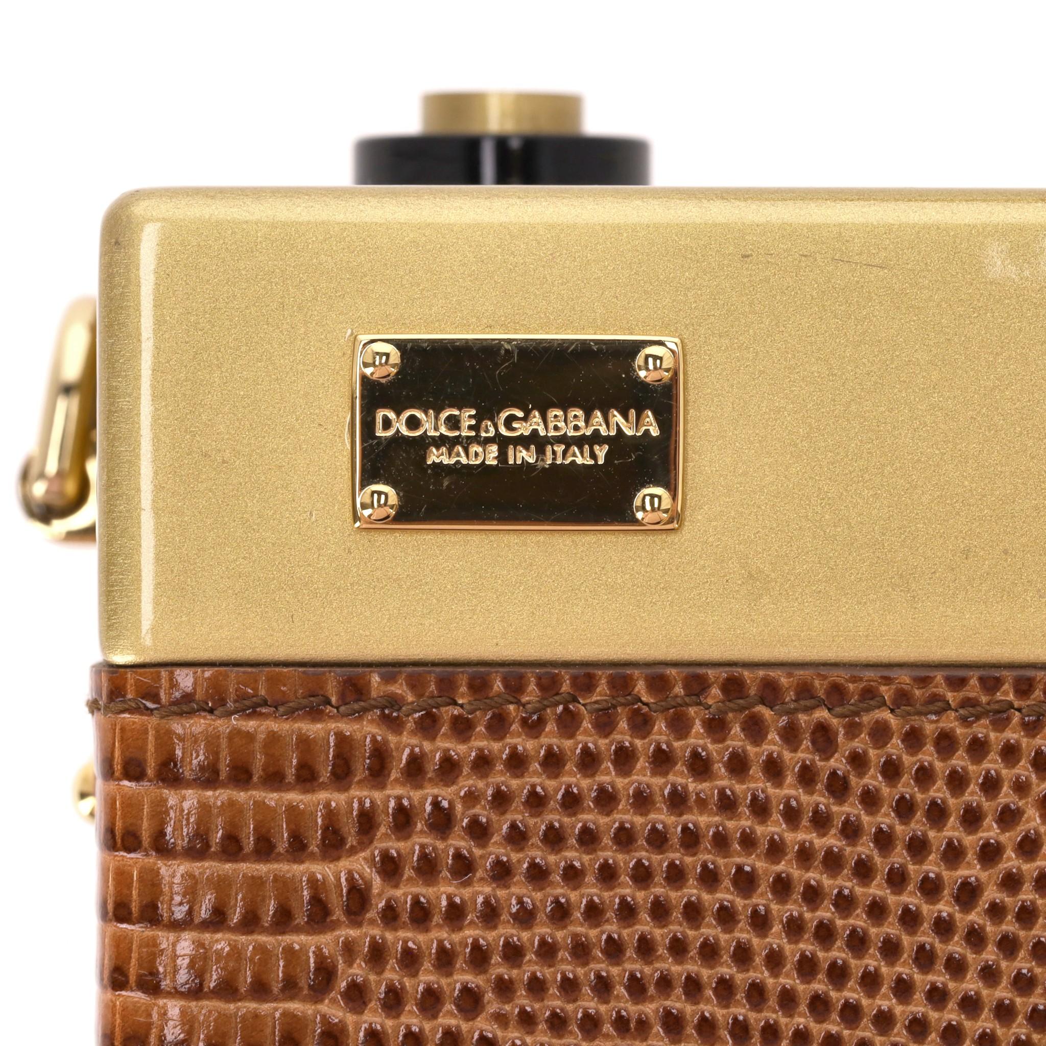 Dolce & Gabbana Lizard Skin Camera Bag For Sale 4