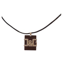 Dolce & Gabbana Logo Pendant Necklace
