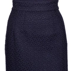 Dolce & Gabbana - Long Knitted Wool Skirt Black