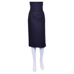 Dolce & Gabbana - Long Knitted Wool Skirt Black