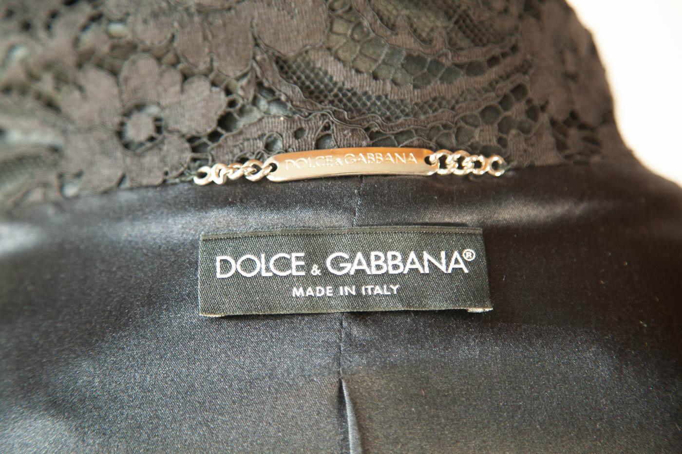 Dolce & Gabbana Long Lace Jacket  For Sale 1