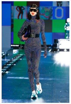 Dolce & Gabbana Long Rainbow Sequin Legging Ensemble 2021