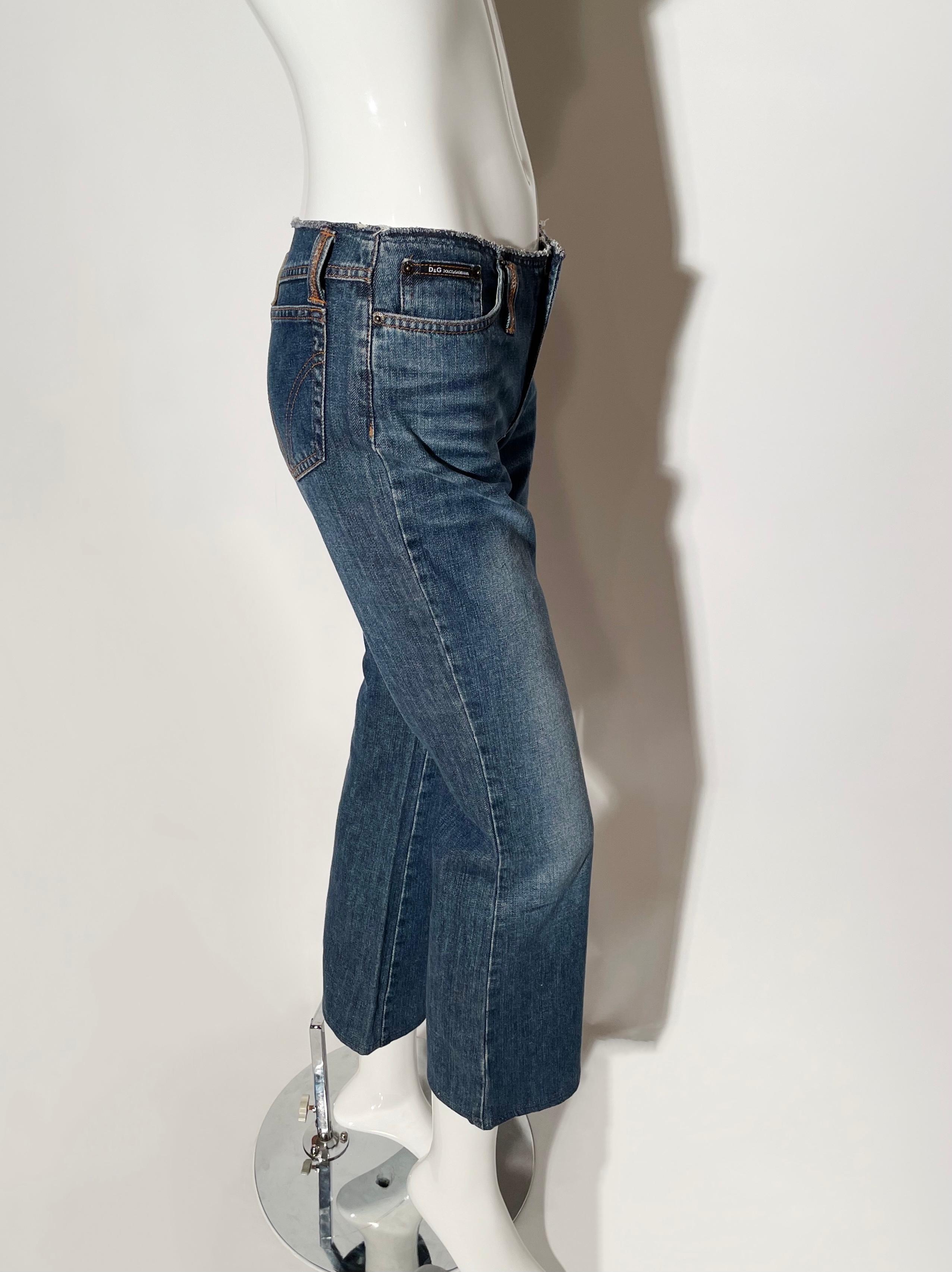 dolce and gabbana low rise jeans