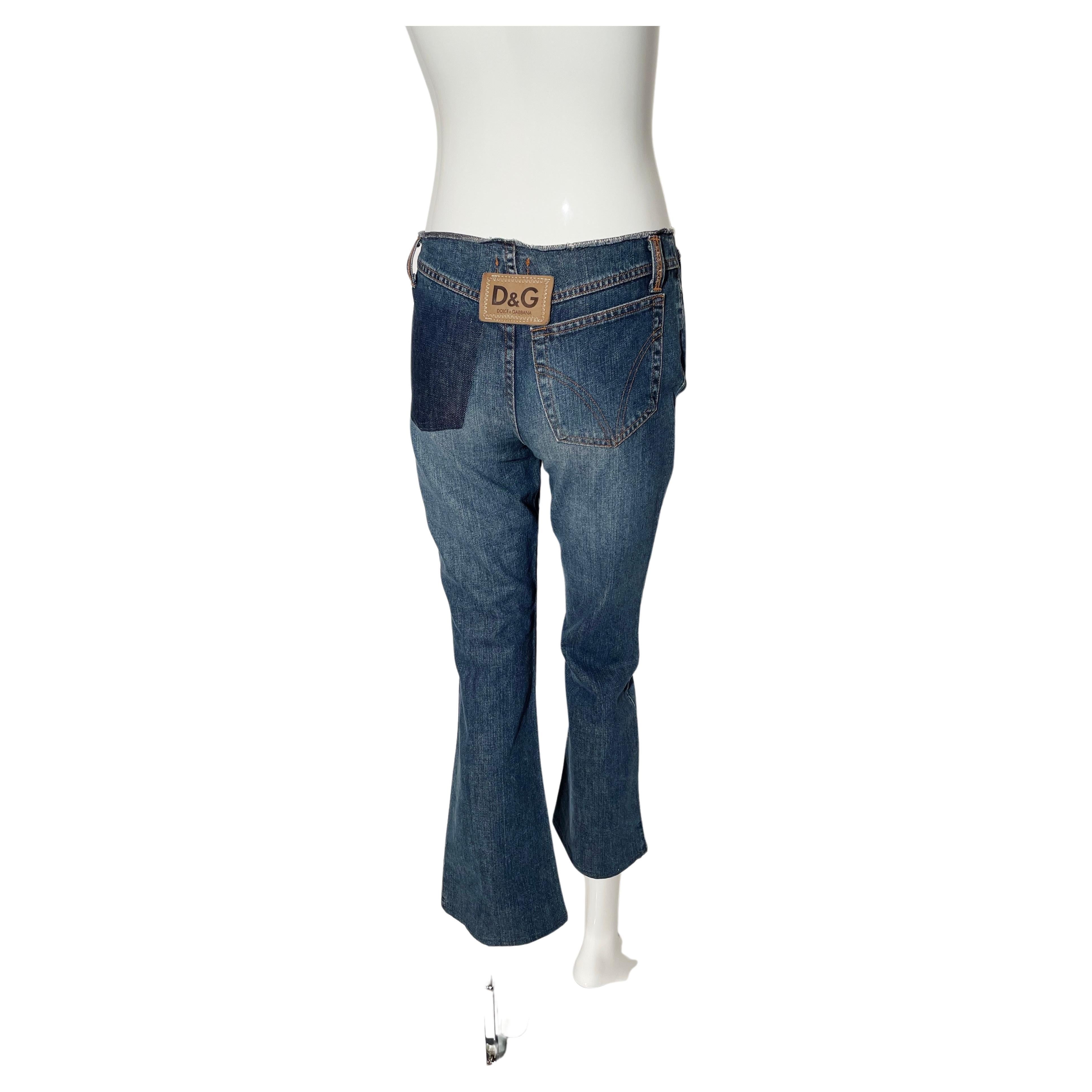 Dolce & Gabbana Low Rise Cropped Jeans  For Sale