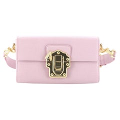 Dolce & Gabbana Lucia Crossbody Bag Lizard Embossed Leather Small