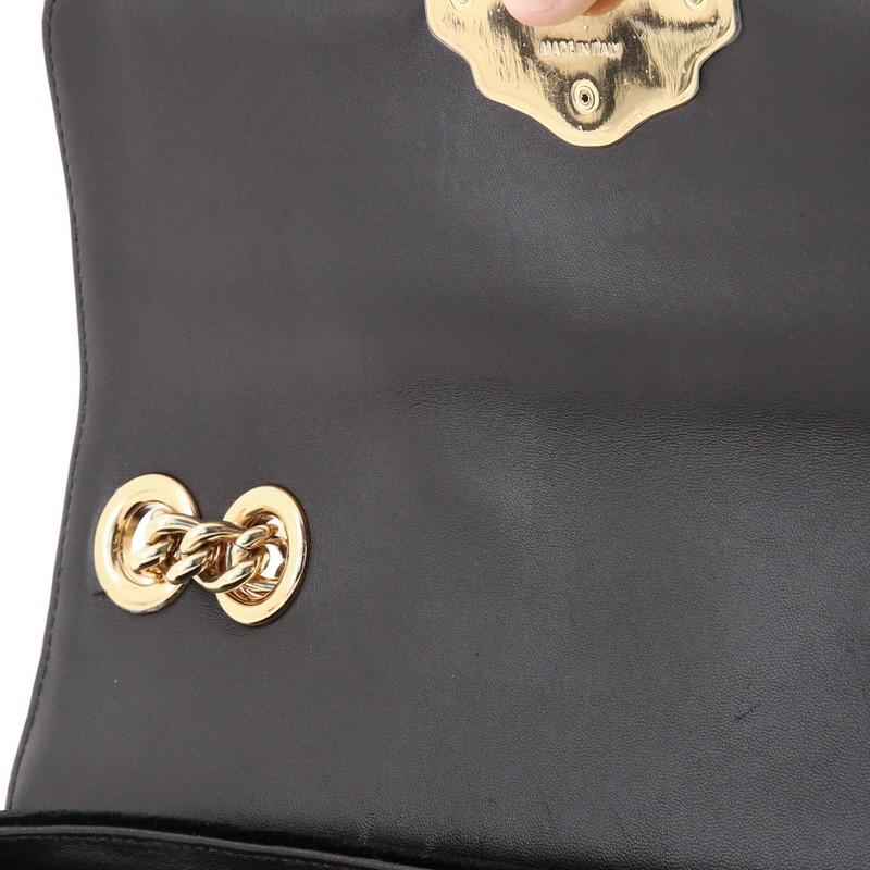 Dolce & Gabbana Lucia Shoulder Bag Embellished Velvet with Python Medium 1