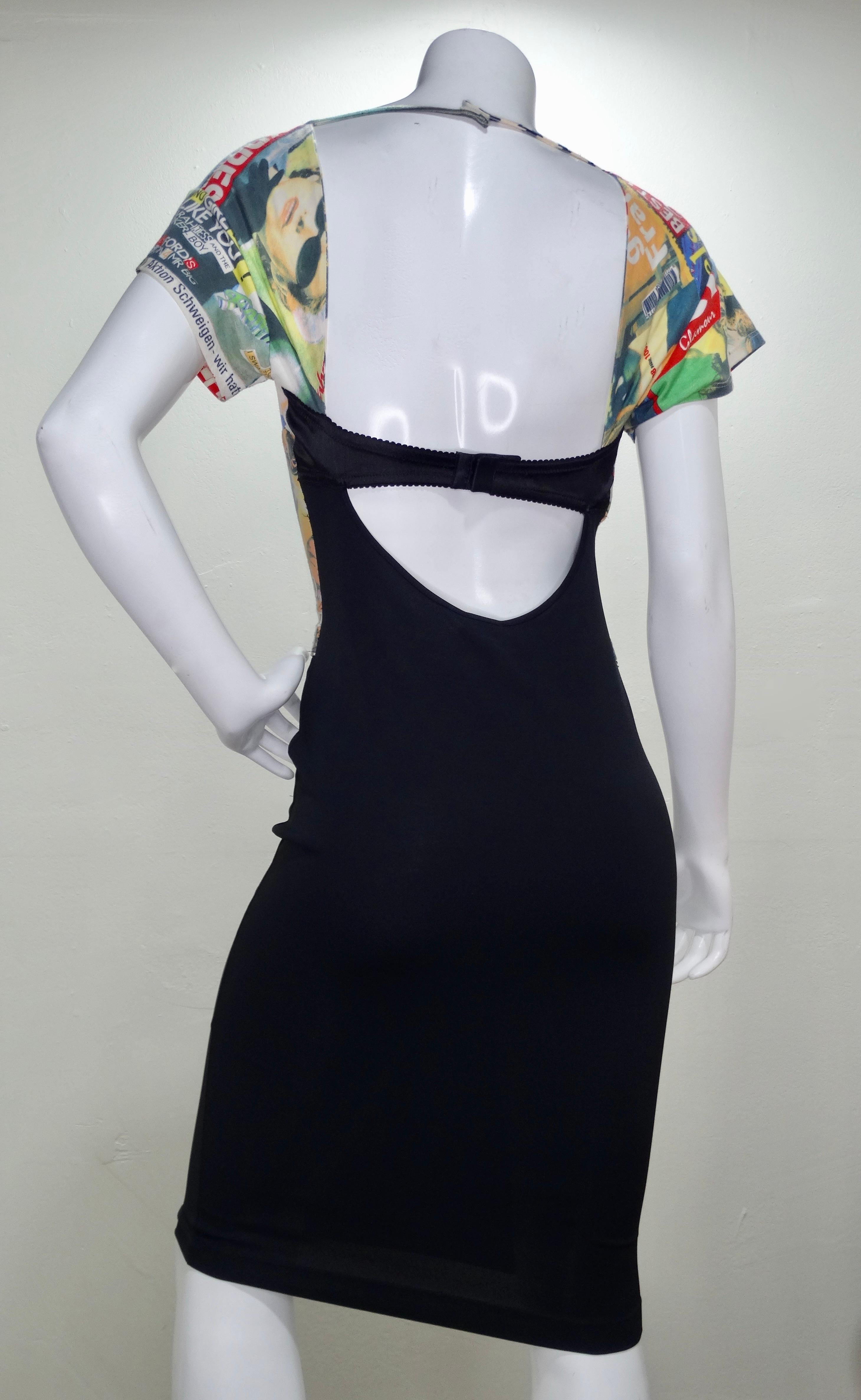 Dolce & Gabbana Kleid mit Zeitschriftendruck im Zustand „Gut“ im Angebot in Scottsdale, AZ